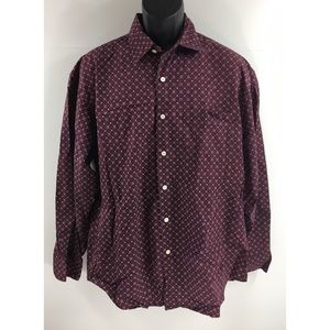 Nautica Men’s Large Dark Red Burgundy Shirt